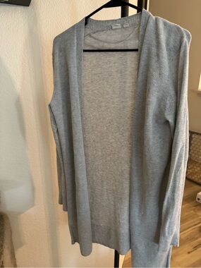 GAP Light Gray Open-Front Women's Cardigan